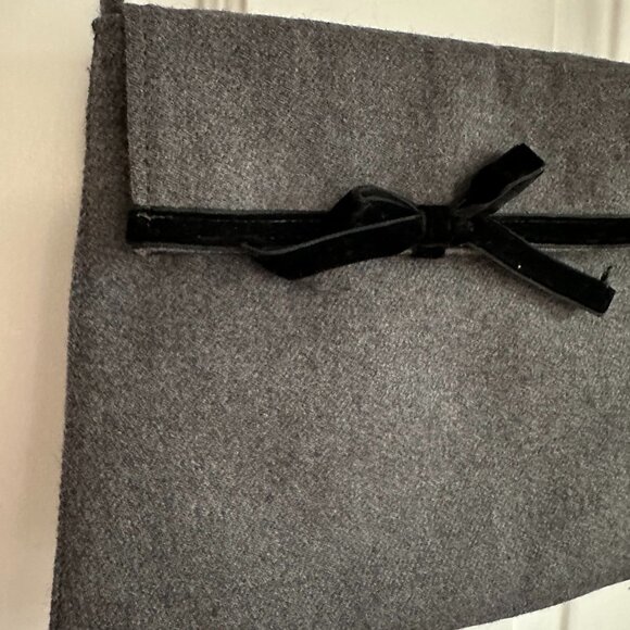 Dollar Grand London Gray Wool Flannel Micro Bag - Picture 2 of 9